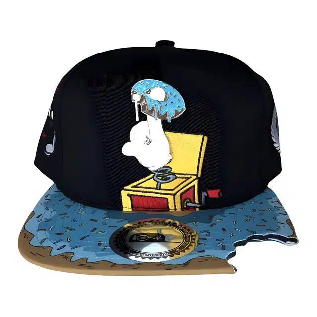 优莲茵 宝藏手指缺口平沿帽欧美跨境 遮阳防晒街头嘻哈风 棉 棒球帽 男女同款情侣款