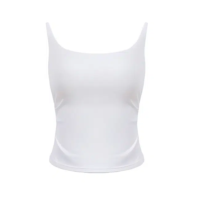 黑恐龙 可拆卸胸垫吊带女纯欲性感甜辣妹美背白色内搭上衣外穿背心 女款