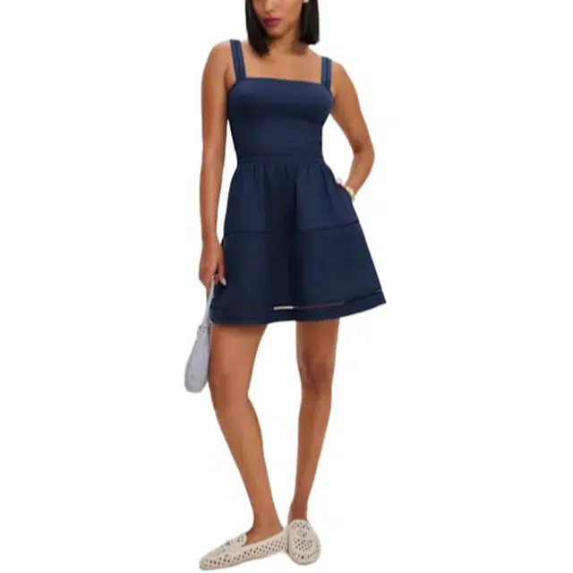 REFORMATION Everett Mini Linen Dress