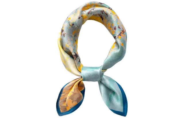 优幽兰 时尚百搭四季通用优雅气质真丝小方巾简约高级感减龄系脖小领巾衬衫包包发带装饰多功能 丝巾 女款