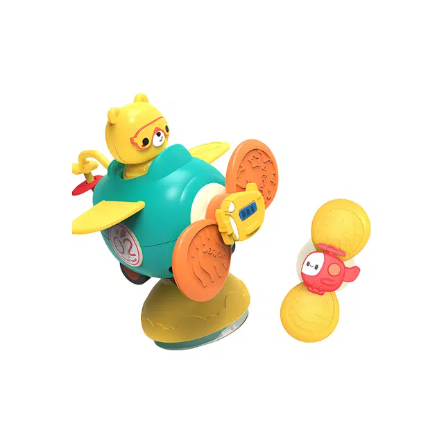 咕轹 卡通造型飞机指尖陀螺转转乐 玩偶