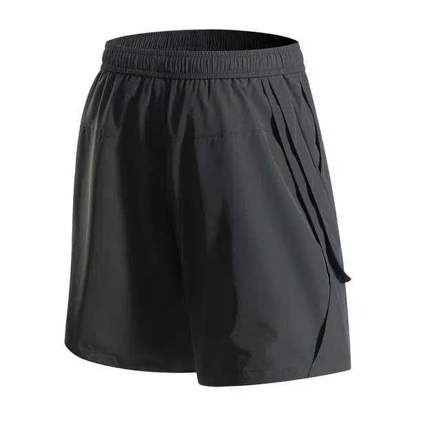 领航骆驼 美式纯色运动宽松时尚百搭通勤五分休闲短裤 男女同款