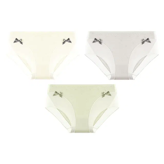 二三二三 蝴蝶结蕾丝抑菌透气不卡档不夹臀柔软不卷边中腰高弹无痕吸湿排汗三角裤舒适亲肤纯欲性感俏皮可爱蝴蝶结内裤 女款 组合装