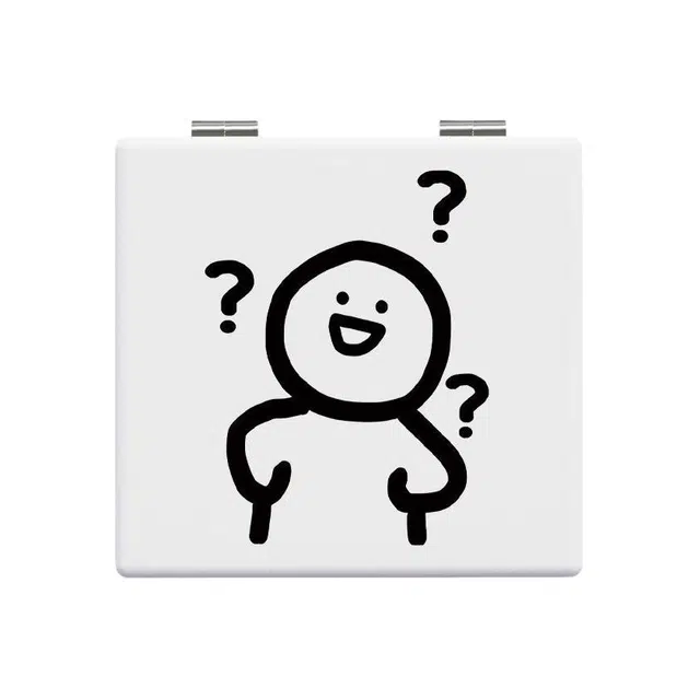 计轩 火柴人简约便携 可爱迷你卡通小镜子