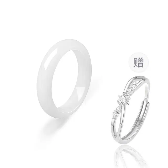 希笛拉 莫比乌斯环对戒 钟爱久久爱意交织浪漫告白 开口小众可调节简约素圈礼盒款周年 #甜蜜饰爱 合金 菩提根 戒指 男女同款情侣款
