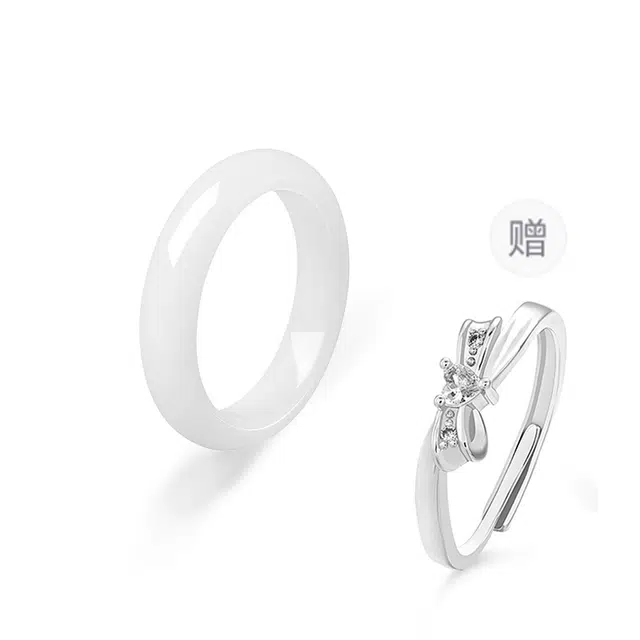 希笛拉 莫比乌斯情侣对戒 在逃公主 钟爱久久爱意交织 甜心蝴蝶结开口戒可调节一对 小众轻奢简约素圈 合金 菩提根 戒指 男女同款情侣款