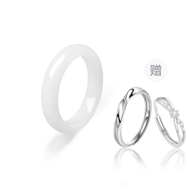 希笛拉 莫比乌斯环对戒 钟爱久久爱意交织浪漫告白 开口小众可调节简约素圈礼盒款周年 #甜蜜饰爱 合金 菩提根 戒指 男女同款情侣款
