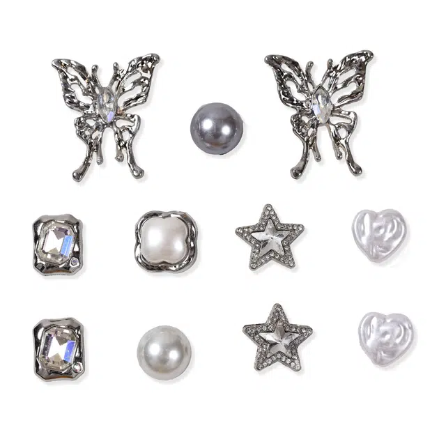 ZUOWEISHIJIA Silver Gem Butterfly