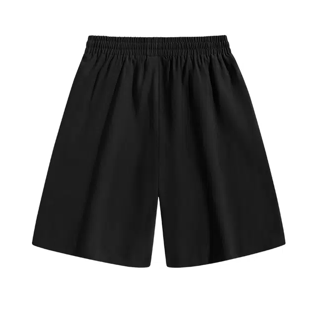 红豆 舒适简约纯色五分高街潮流时尚百搭运动宽松休闲短裤 男女同款