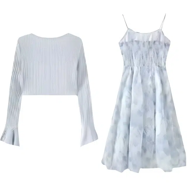 黛尔佳人 法式时尚潮流上衣简约百搭裙子吊带连衣裙 女款