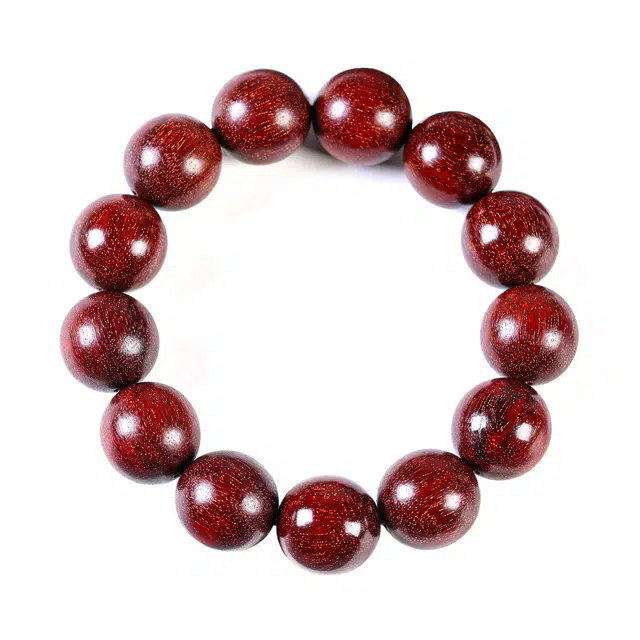 嫒柯 新中式国潮复古文玩盘玩唯美转运素圈圆珠招财转运珠平安纳福八方来财诸事顺遂百搭#好运 紫檀属 手串 男女同款情侣款