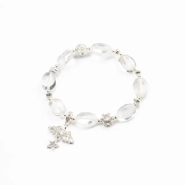 仙源 福气满满 小众新中式国潮清冷个性随型转运珠  手饰 气质百搭#好运手链送女礼盒物生朋友 白水晶 手串 男女同款情侣款