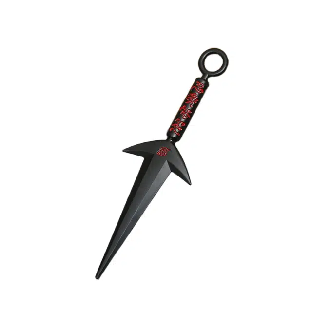 乐智由我 火影周边合金武器四代目双头苦无龙刃再不斩手里剑兵器 成品模型