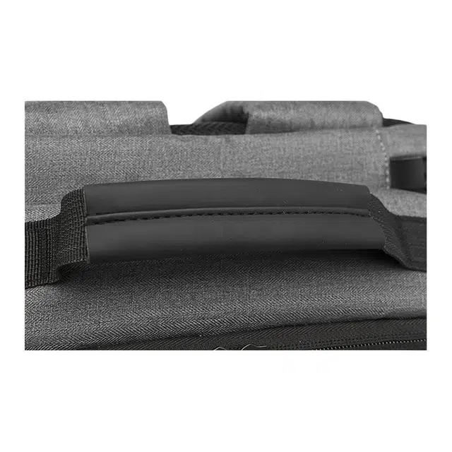 恒源祥 时尚大容量笔记本电脑包 牛津布 双肩包 男女同款情侣款 灰色/黑色