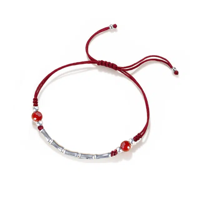 希遇 云岫藏烟 新中式国潮轻奢创意小众设计 聚福气优雅精致日常百搭#好运 合金 手绳 男女同款情侣款