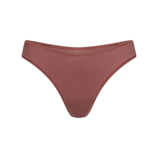 SKIMS SS25 COTTON JERSEY DIPPED THONG 1
