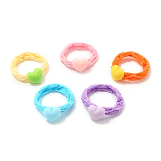 如花梦 洋气儿童糖果色头绳扎马尾发绳高弹力耐用 布艺 发圈 女款