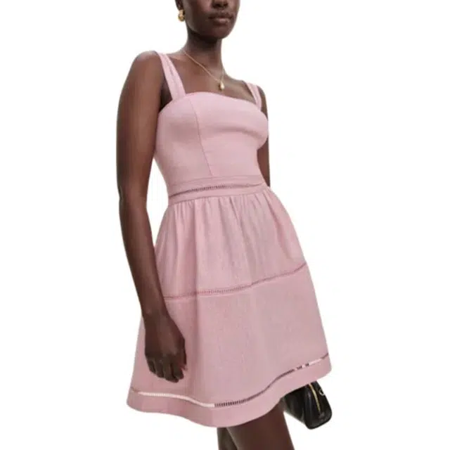 REFORMATION Everett Mini Linen Dress