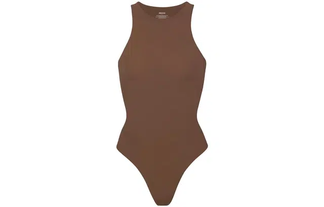 SKIMS FITS EVERYBODY HIGH NECK BODYSUIT JASPER