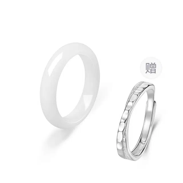 【浪漫仪式感】 希笛拉 莫比乌斯情侣对戒 钟爱久久恋爱频率简约小众轻奢开口戒可调节一对素圈 礼盒装 合金 菩提根 戒指 男女同款情侣款