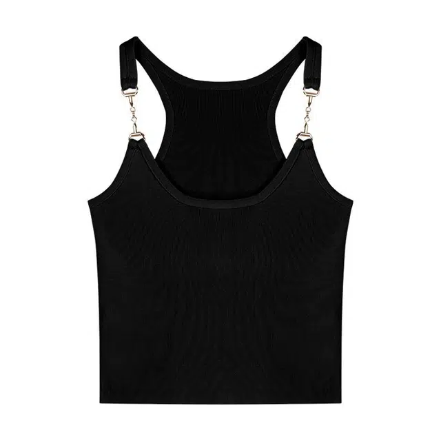 轻迎 甜辣妹美背带胸垫设计感金属扣纯欲风外穿背心吊带 女款