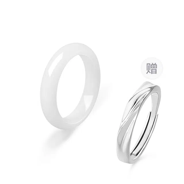 九隆古 莫比乌斯环蝴蝶结对戒 爱意交织小众简约高级感一对 精致浪漫优雅气质恋爱告白 礼盒装#好运 合金 菩提根 摆件 男女同款情侣款