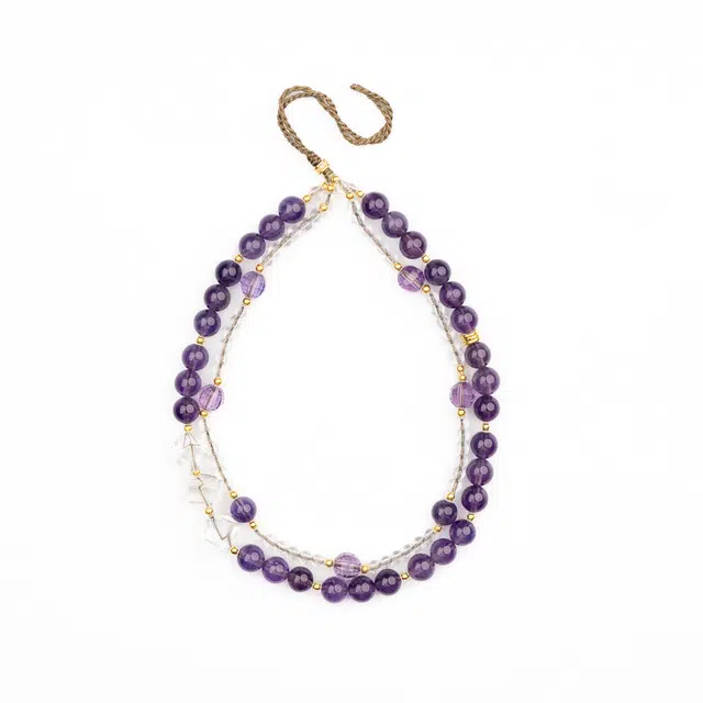 仙源 紫气东来 小众设计 前程似锦 九紫离火#好运 紫水晶 手链 男女同款情侣款