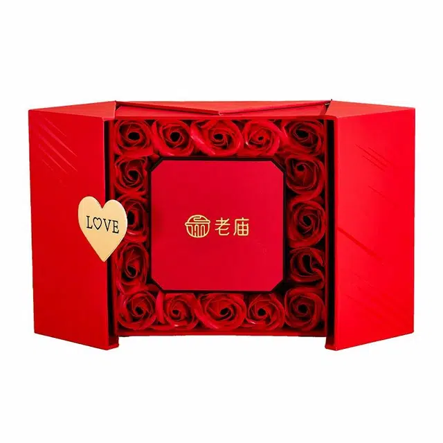老庙 一鹿有你爱心 轻奢小众精致高级设计 优雅时髦贵气感 百搭精品宝藏日常通勤时尚 足金 按克计价 黄金戒指 女款