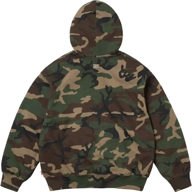 Supreme x B.B. SIMON SS25 Zip Up Hooded Sweatshirt logo