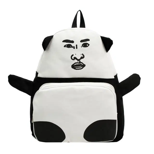 垣途者 个性搞怪丑萌学生书包大容量 布 双肩包 男女同款情侣款