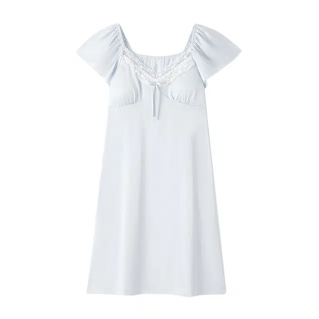 橡柠派 纯欲风吊带甜美可爱蕾丝花边带胸垫亲肤舒适背心家居服设计感简约睡衣睡裙 女款