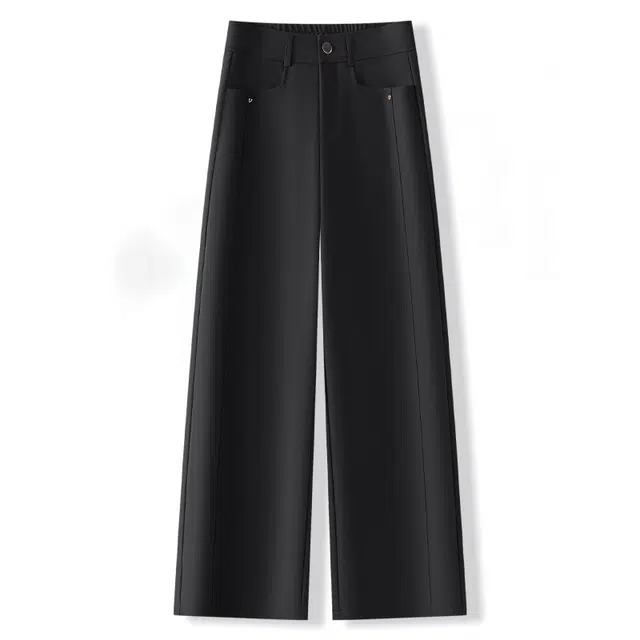 潞优野 薄款高腰宽松百搭直筒休闲裤 女款