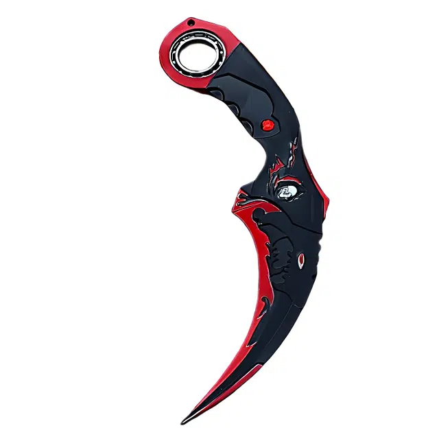 乐智由我 生死狙击游戏武器 暗月双刺轴承旋转款爪刀金属兵器 成品模型