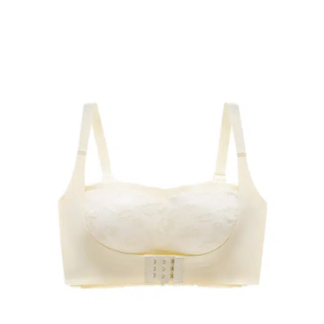 轻迎 无痕聚拢透气美背蕾丝上托防下垂文胸 女款