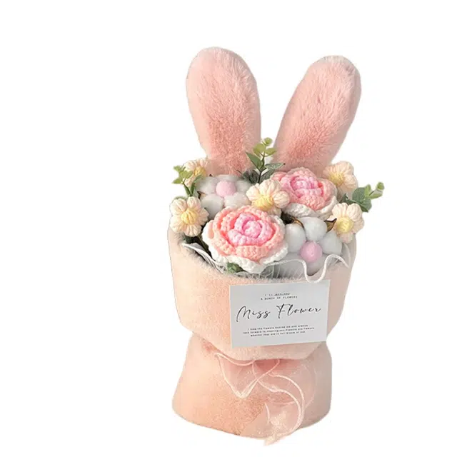 公主恋人 可爱兔耳花束 创意填充饱满 玩偶周边