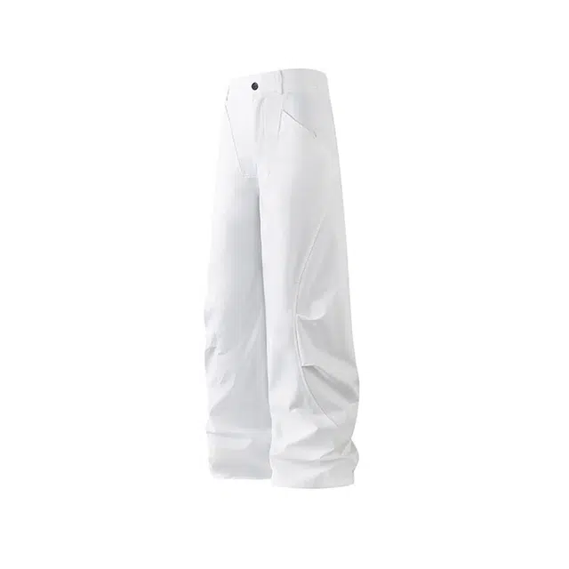 哲源 美式复古高街痞帅直筒简约百搭休闲裤 男女同款