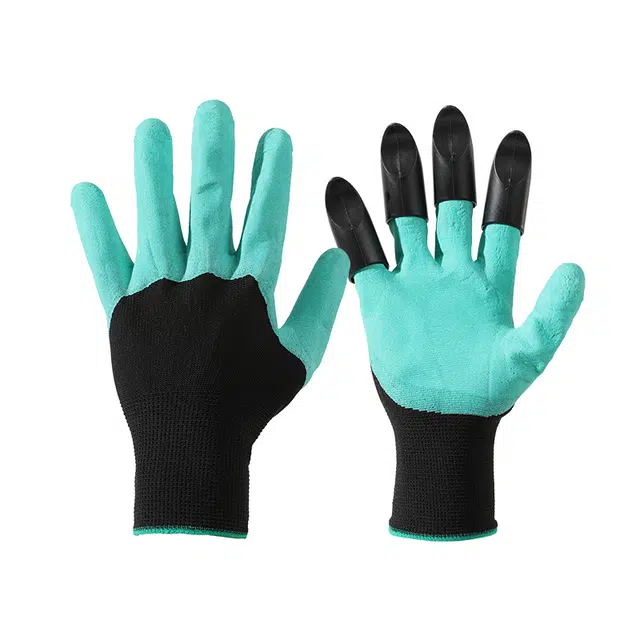 南极人 园艺防刺防水带爪挖土耐磨透气种菜种花种植翻土花艺师拔草防扎 乳胶 手套 男女同款情侣款