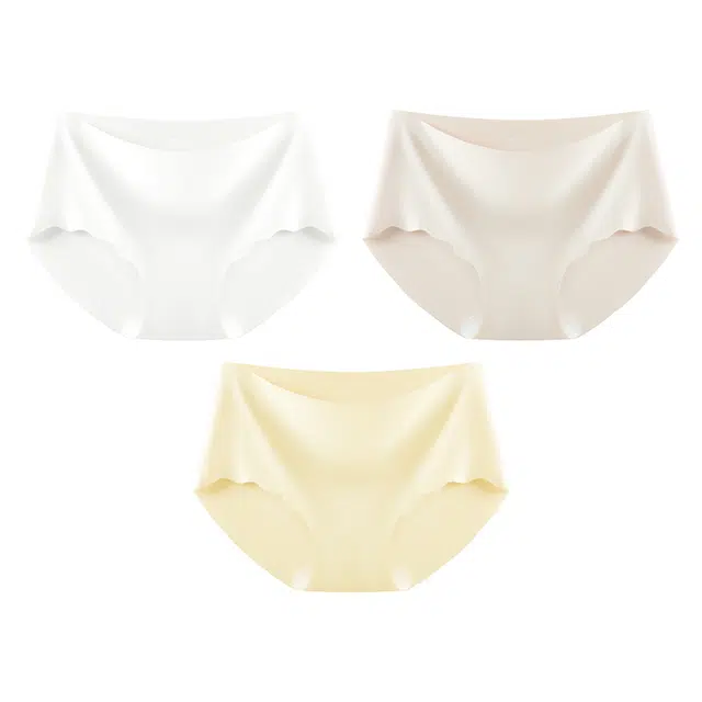 二三二三 抗菌云感棉裆部丝滑无痕亲肤三角裤清爽少女感高弹贴臀内裤 女款 组合装