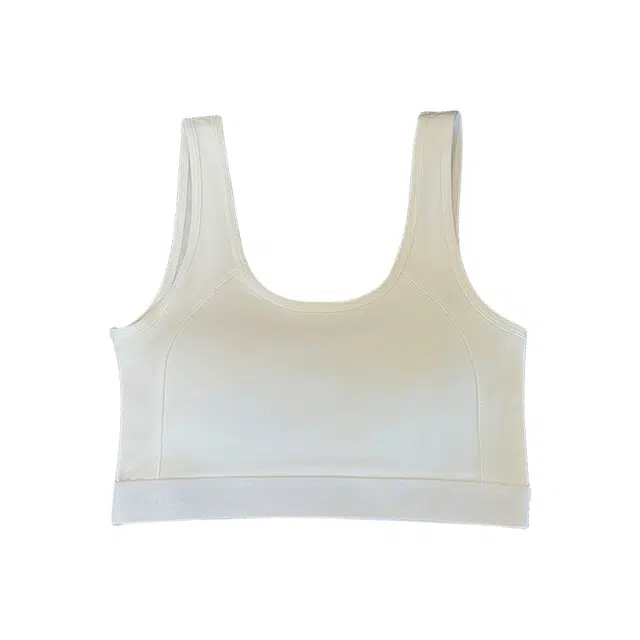 二三二三 气质圆领聚拢宽肩修身吊带文胸一体简约休闲亲肤柔软内搭纯色工字设计感带胸垫外穿打底上衣背心 女款