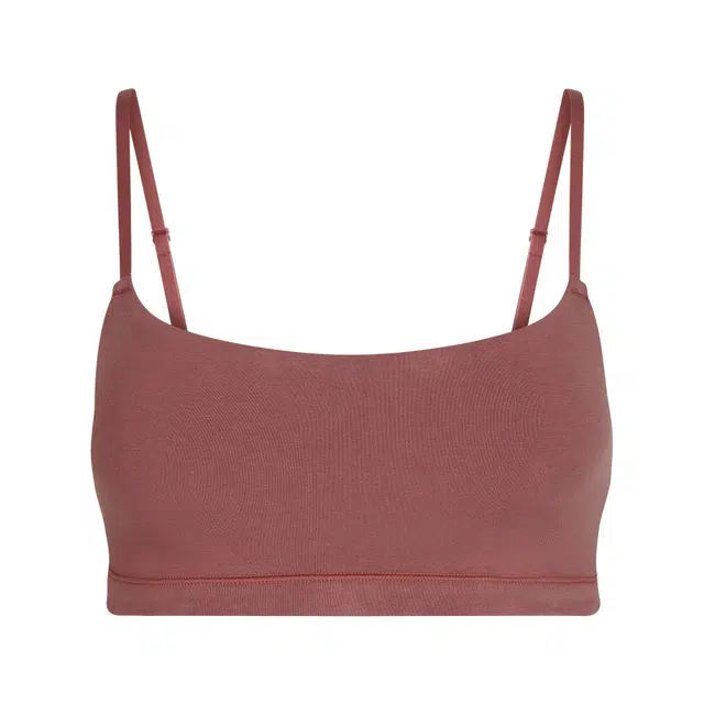 SKIMS SS25 COTTON JERSEY SCOOP BRALETTE