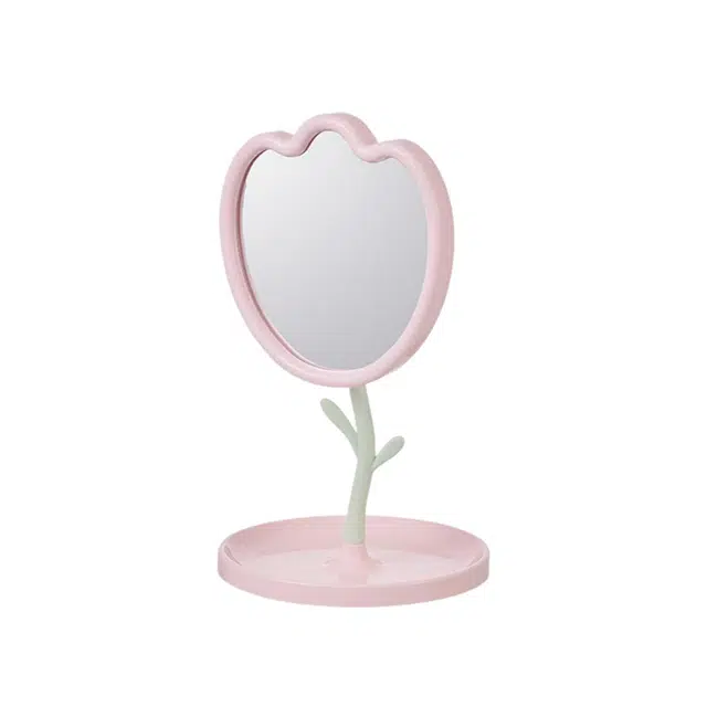 未来枫情 郁金香花朵可旋转化妆镜