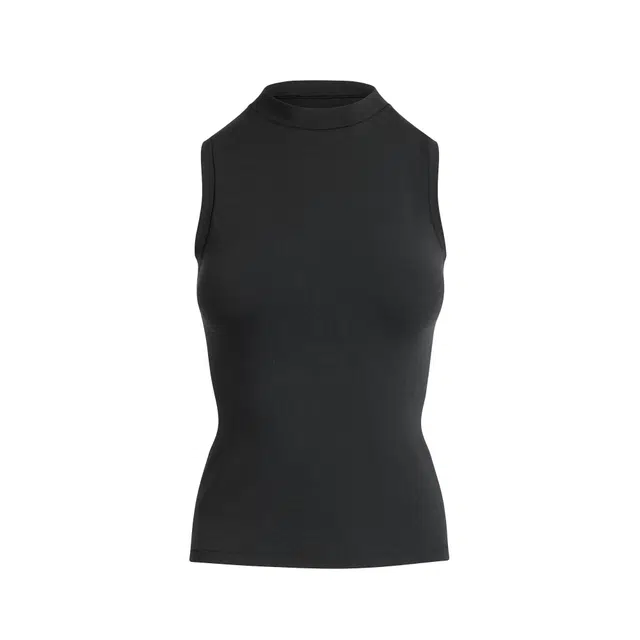 SKIMS SS25 COTTON JERSEY MOCK NECK TANK