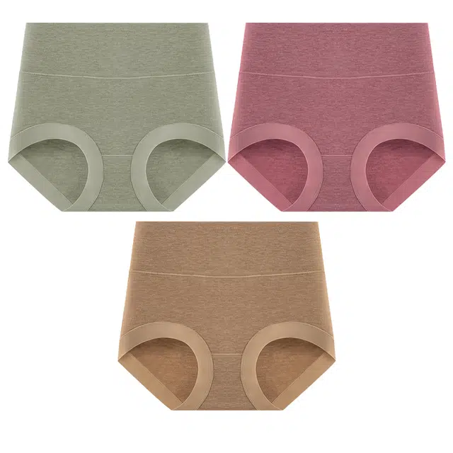 二三二三 抗菌云感棉裆部柔软亲肤三角裤不夹臀百搭舒适高腰内裤 女款