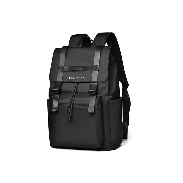 木林森 时尚休闲通勤学生上班族潮流百搭电脑包 涤纶 书包背包双肩包 常规 男款 黑色/迷彩/灰色