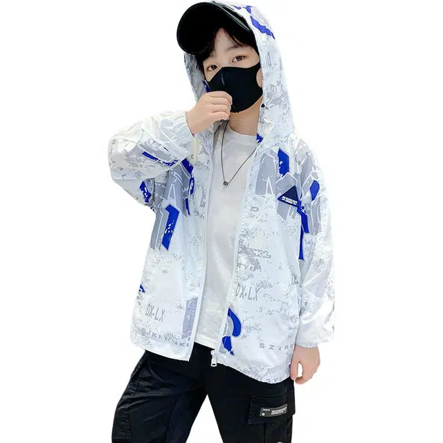 棉基因防晒服 透气连帽长袖舒适 儿童款