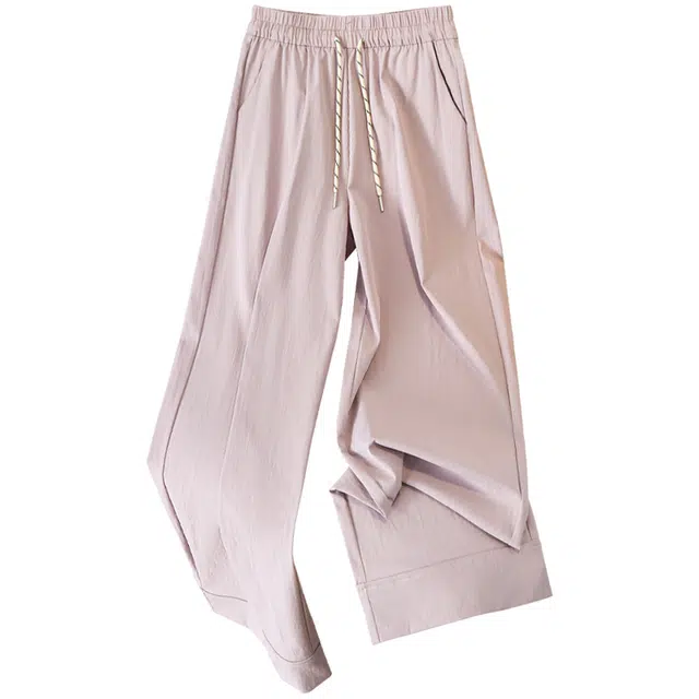 她池 宽松款阔腿裤舒适百搭休闲裤 女款