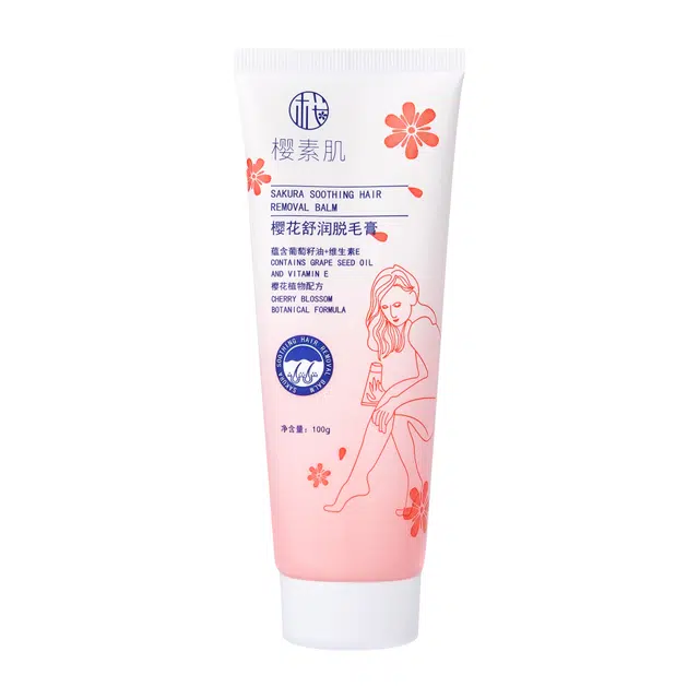 樱素肌 花舒润脱毛膏 滋润深层清洁清洁收缩毛孔清爽冰感
