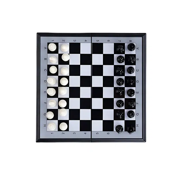 乐智由我 磁性大号便携折叠跳棋五子棋象棋 桌游