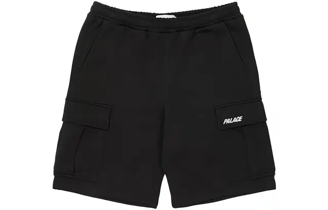 PALACE FW22 Cargo Sweat Shorts Black Logo