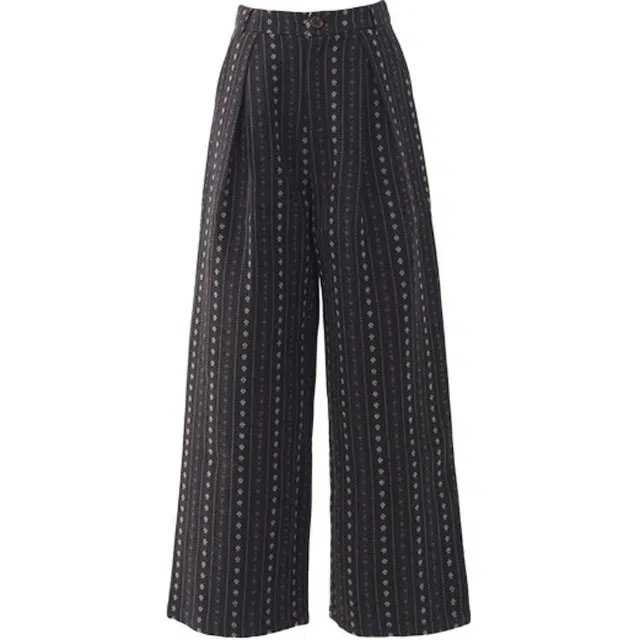 拾籍 波西米亚风高腰设计垂感十足宽松阔腿裤时尚简约拖地裤百搭休闲裤 女款